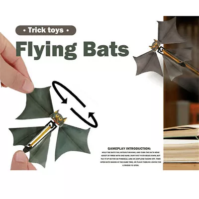 Magic Bat Flying Bat Magic Props Funny Surprise Prank Joke Magic Toys Prank UK-/ • £8.16