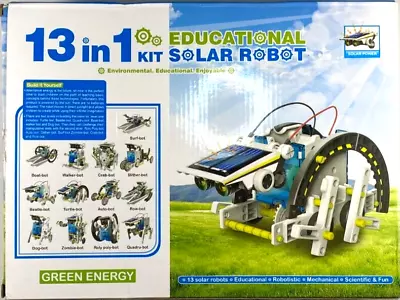 STEM 13-In-1 Solar Power Robots Creation Toy DIY Robotics Kit - Open Box • $24.99