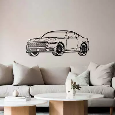 Wall Art Home Decor 3D Acrylic Metal Car Auto Poster USA Silhouette 2023 Mustang • $316.79