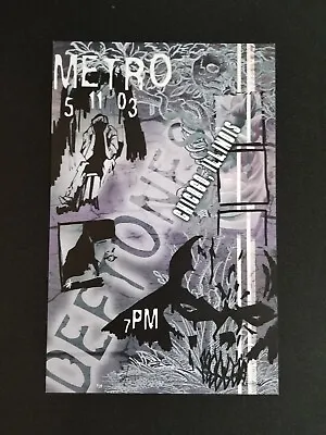 $185 • Buy Deftones Concert Poster Metro Chicago 2003