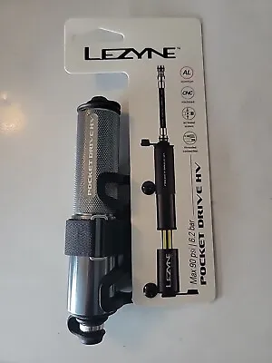 Lezyne Pocket Drive HV Compact Lightweight Mtb Bike Hand Pump Lite Grey Gloss • $29.95