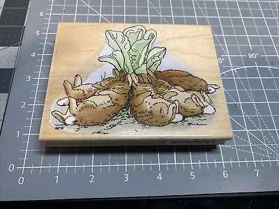 Beatrix Potter RUBBER STAMP RARE Sleeping Bunnies Rabbit • $15