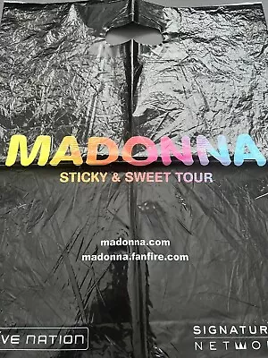 £10 • Buy Madonna Sticky & Sweet Tour Plastic Carrier Bag Set Of 2