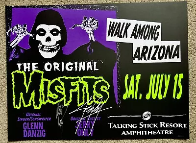 The Misfits SIGNED Poster Arizona Talking Stick Danzig AUTOGRAPHED Rare Phoenix • $499.99