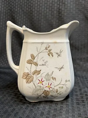 Antique Alfred Meakin Ironstone Pitcher Morning Glory England  • $19.95