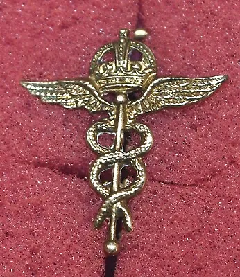 Royal Air Force Ww11 Kings Crown Medical Corps Lapel Badge With Rear Lugs (d). • £7.99