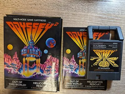 Out Of This World/Helicopter Rescue (Odyssey2/Videopac 1979) CIB Complete In Box • $10.99