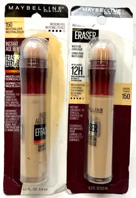 (2) Maybelline Instant Age Rewind Eraser Concealer Sealed 150 - Neutralizer • $19.99