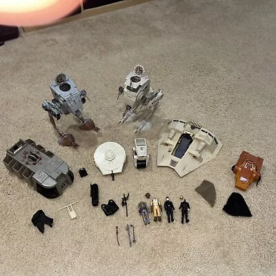 Star Wars Vintage Toys Lot Pieces AT-ST Rebel Transport • $0.99