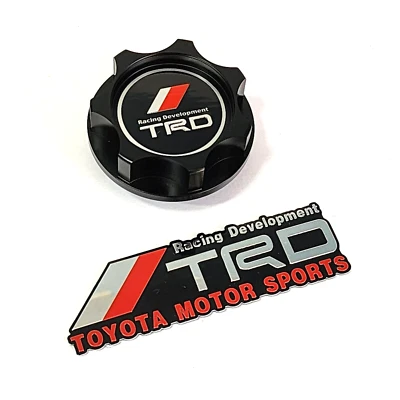 $32.99 • Buy Black Billet Racing Engine Oil Filller Cap For Corolla Xb Tc Xd + Trd Emblem