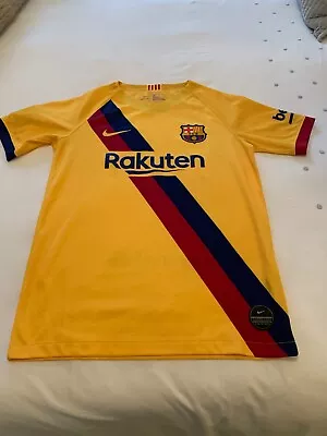 £10 • Buy Boys/youth Nike Dri Fit FC Barcelona Away Top 12-13 Years 