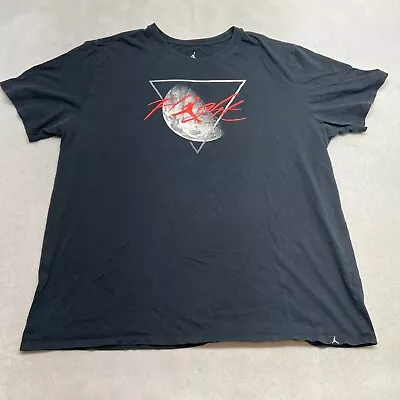 Air Jordan Flight Graphic Moon Tee Thrifted Vintage Style Size 2XL • $3