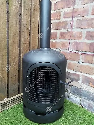 Gas Bottle Wood Burner/Log Burner/ Chiminea/Patio Heater/Garden/Christmas Gift • £125