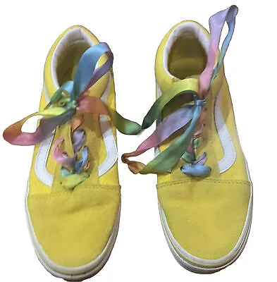 Girls Vans Sneakers Yellow Size US 3 • $15