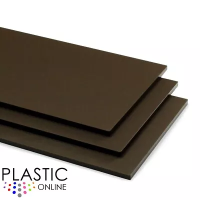 Walnut Brown Frost Matt Perspex Acrylic Sheet Colour Plastic Panel Cut To Size • £0.99