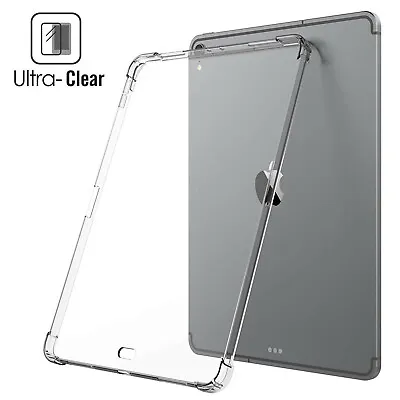 $23.99 • Buy Flexible Soft Transparent TPU Back Cover Glass Screen For 2020 IPad 10.2'' 8th.