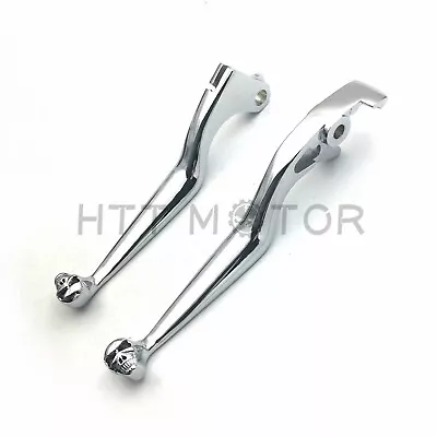 For Honda Shadow 600 750 1100 VTX1300 VT1300 VTX VT 1300 CHROME SKULL LEVERS • $21.59