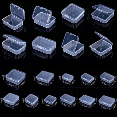 £2.27 • Buy Wholesale Square Mini Clear Plastic Storage Box Jewelry Container Bead Case New