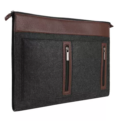 Slim Laptop Travel Work Woolen Felt Sleeve Case Bag For 15  Apple MacBook Air M2 • $29.99