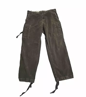 Banana Republic Moleskin Traveler Cargo Pant Deep Olive Green Size 40R • $69.99