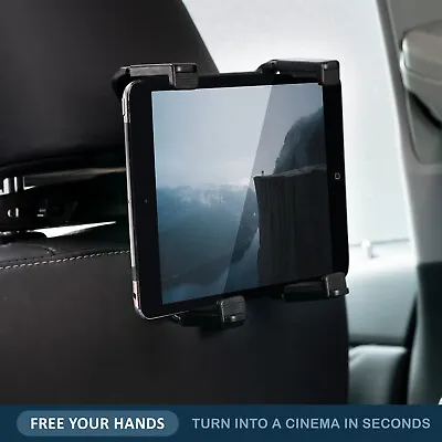 Car Back Seat Holder Mount Headrest Bracket Cradle For IPad Pro Tablet SAMSUNG • £8.79