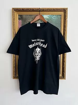 Vintage 2000s Motorhead Lemmy Band Black T-shirt Sz XL • $40