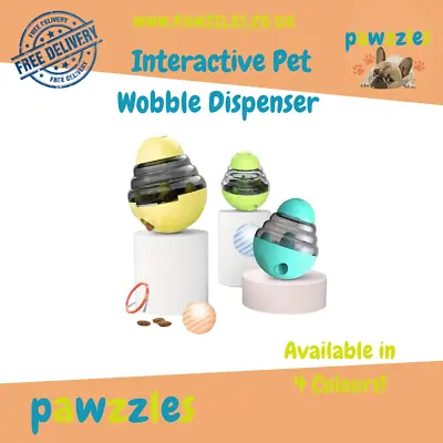 Interactive Pet Toy: Treat Dispenser Ball & Slow Feeder IQ Puzzle Games For Dogs • £8.99