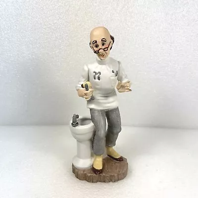 Lefton Hand Painted Porcelain Doctor Dentist 8  Tall Figurine Japan Vintage • $25