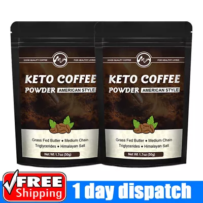 2X Instant Keto Coffee Powder Low-carb Coffee Weight Loss Appetite Suppressant • $18.99