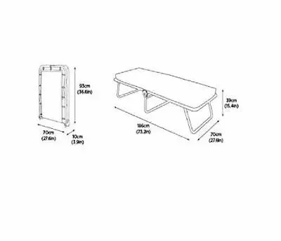 Single Value E-Fibre™ Folding Bed With Mattress • £57.46