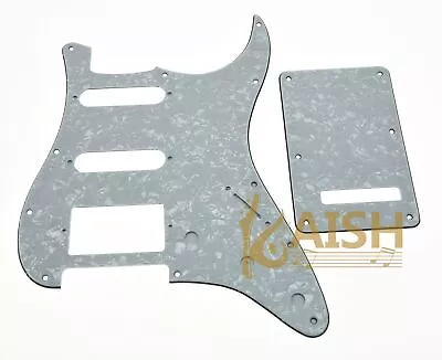 £13.83 • Buy Strat Pickguard,Back Plate And Screws HSS White Pearl