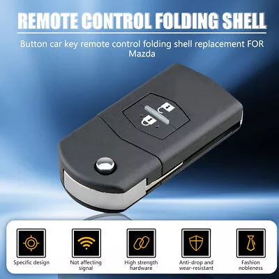$14.59 • Buy 2 Button Key Shell Replacement For Mazda 3 5 6 RX7 RX8 BT50 Key Remote Case AU