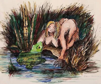 Mixing Technology Nude Frog Hans BÖTTCHER 1897 - 1986 Nude • £252.21