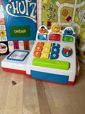 Sesame Street Cash Register With Money Vintage 1998 Tyco WORKS WELL • $20