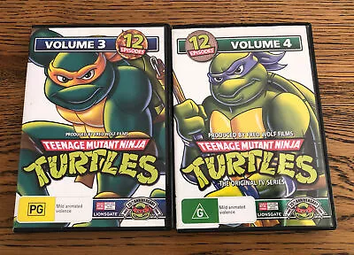 Teenage Mutant Ninja Turtles : Vol 3 & 4 (DVD 2003) • $12