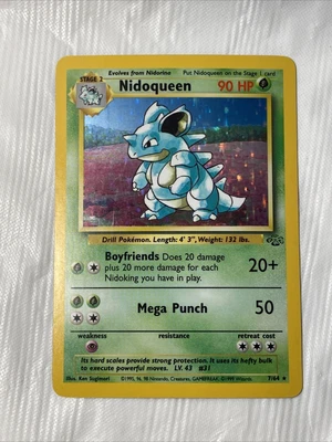 $10 • Buy Pokemon Nidoqueen 7/64 Holo Jungle Card 1999 Rare