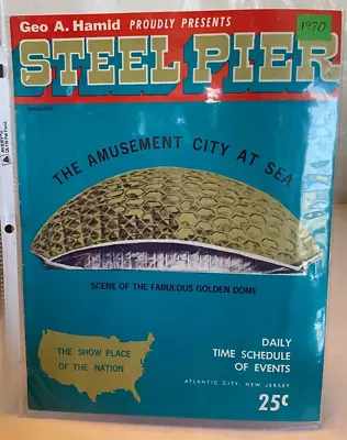 Vintage Atlantic City Steel Pier Souvenir Program Guide 1970 • $19.99