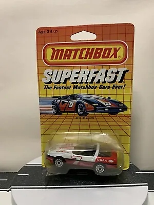 Matchbox Superfast SF13 ‘84 Chevy Corvette C4 Race Car Red/White Livery - NIP • $8.79