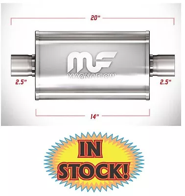 Magnaflow 14216 - Oval Muffler - 2-1/2  Polished Stainless • $151