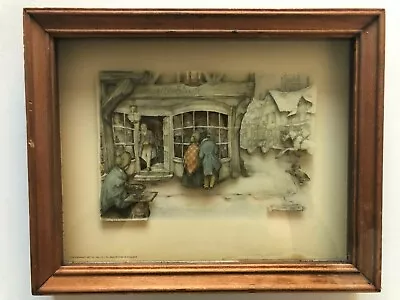 Vintage Anton Pieck Paper Art 3D Shadow Box -  Curiosity Shop    • $24