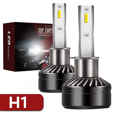 H1 LED Light Bulbs Headlight 12000LM 6000K Xenon White High Beam Or Fog Lamps X2 • $9.99