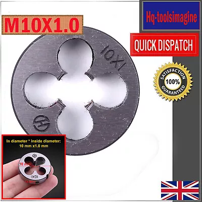 £4.72 • Buy UK M10 X 1.0mm Metric Thread Cutting Die - Right Hand Round Threading Dies 