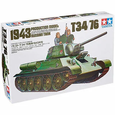 TAMIYA 35059 T34/76 1943 Russian Tank 1:35 Military Model Kit • £19.99