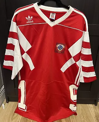 Adidas Soviet Jersey — Medium Football Soccer Socialist Cold War Retro Vtg USSR • $79.99