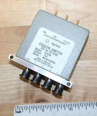 $49.99 • Buy A New / NOS HP Agilent 8763B 4-Port Coaxial Switch, DC To 18 GHz
