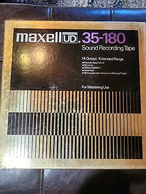 NICE Maxell UD 35-180 Metal Reel 10.5  X 1/4  Recording Tape On Pioneer 909 Live • $129