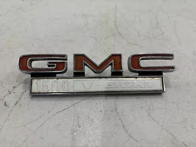 1967-72 GMC Pickup Truck 1500 V-EIGHT FENDER EMBLEM #646067 OEM Badge • $25