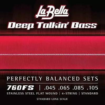 La Bella 760FS Stainless Steel Bass Guitar Strings -Standard Tension • $45.95