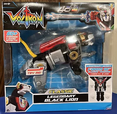 Voltron 40th Anniversary Classic Legendary BLACK LION Playmates Toys 2024 • $65