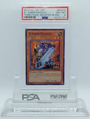 Yugioh Tu07-en004 X-saber Pashuul Super Rare Holo Foil Card  Psa 8 Nm-mt #* • $200